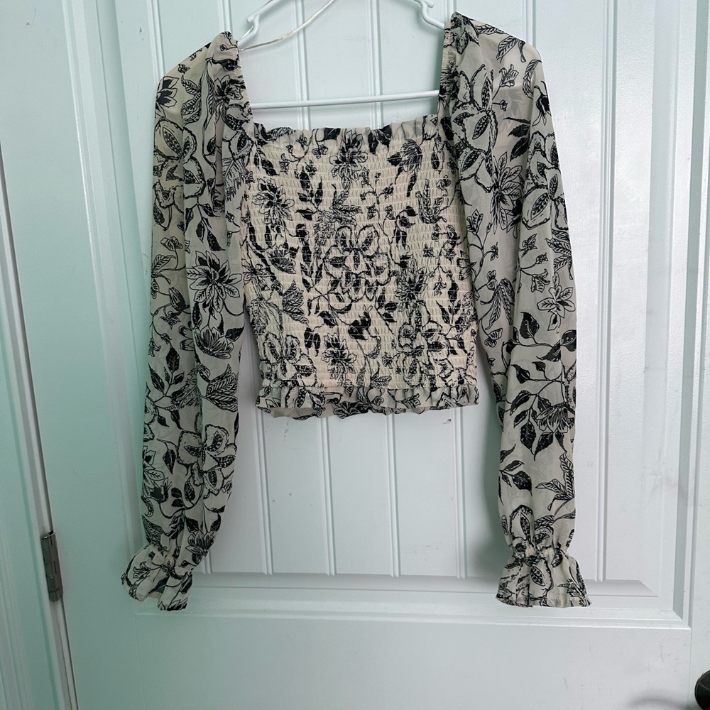 Japna SX smocked floral top